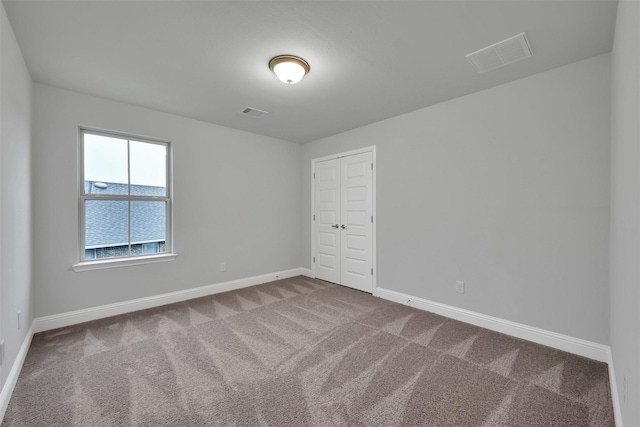 view of carpeted empty room