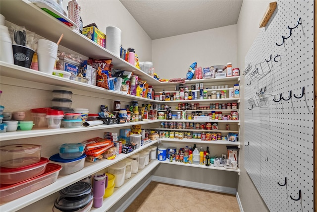 view of pantry