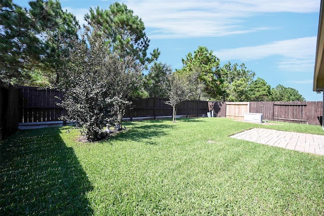 view of yard with a patio