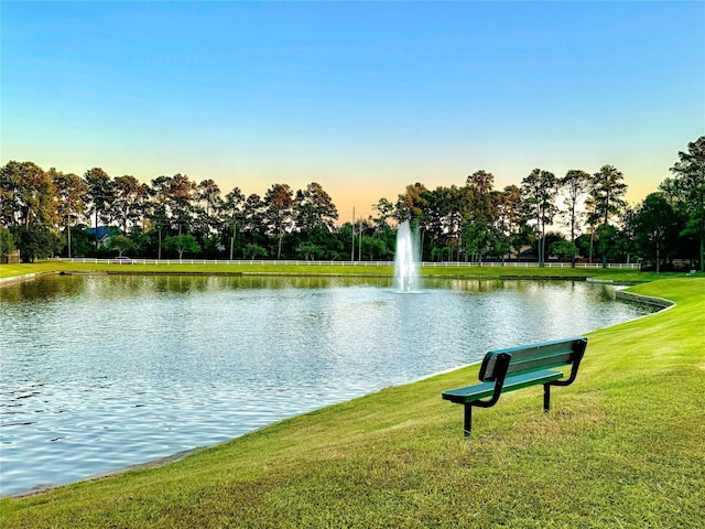 view of water feature