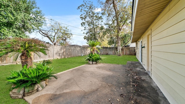 view of yard featuring a patio area