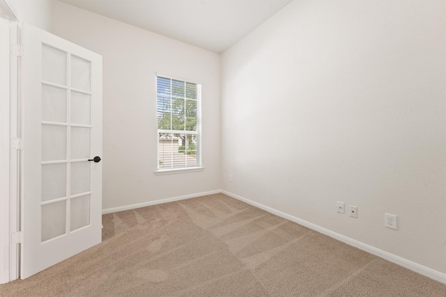 view of carpeted empty room