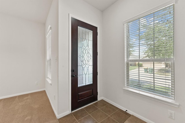 view of tiled entryway