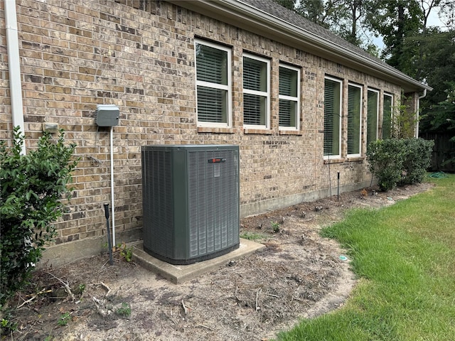 exterior details with central AC unit