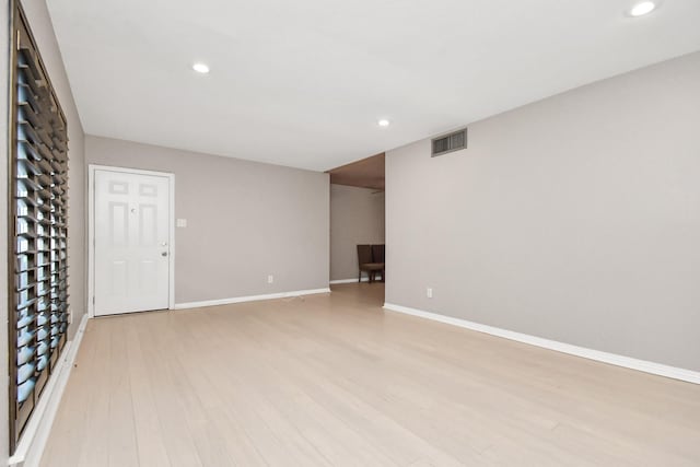 interior space featuring light wood-type flooring