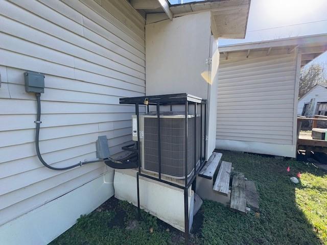 exterior details with central AC unit