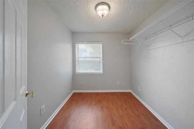 spacious closet with hardwood / wood-style floors