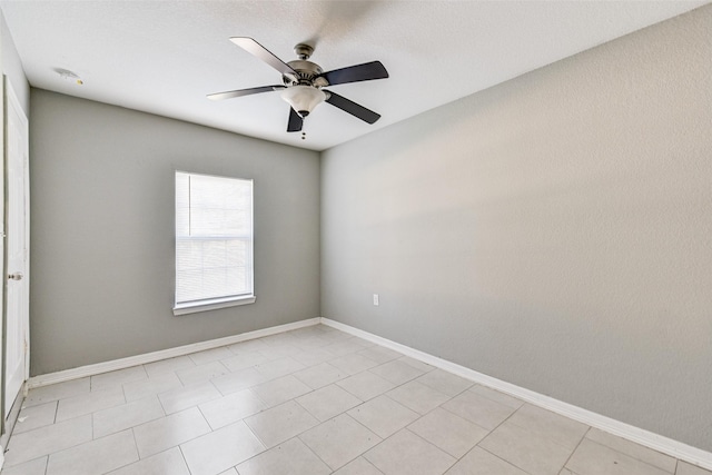 unfurnished room featuring ceiling fan