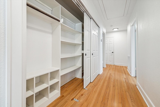 interior space featuring light hardwood / wood-style floors