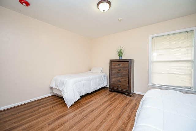 bedroom featuring wood-type flooring