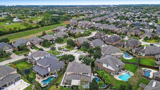 birds eye view of property