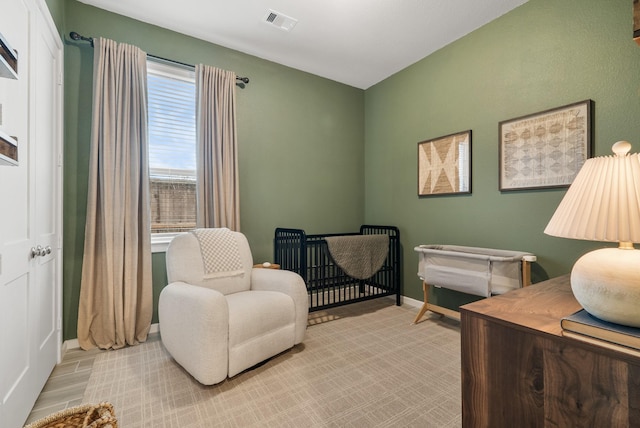 living area featuring light hardwood / wood-style flooring