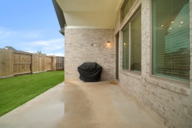 view of patio / terrace with grilling area