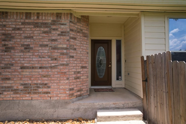 view of entrance to property