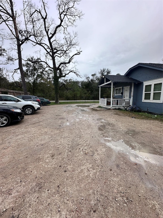 exterior space with a porch