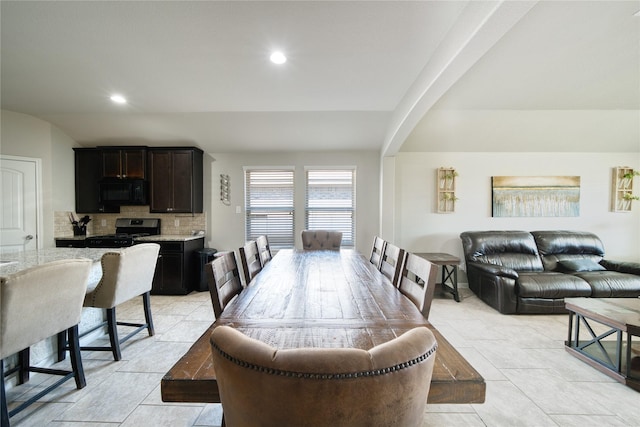 view of dining room