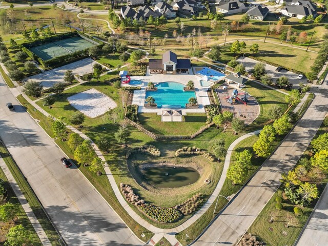 birds eye view of property