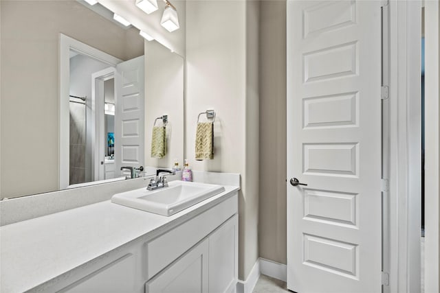 bathroom featuring vanity