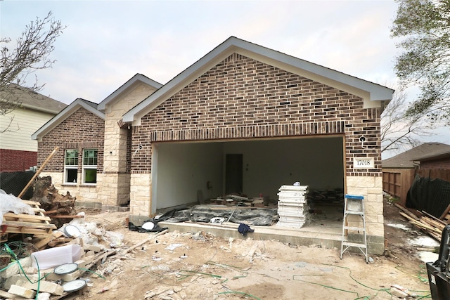 view of front of house featuring a garage