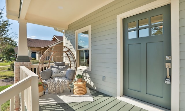 balcony with a porch