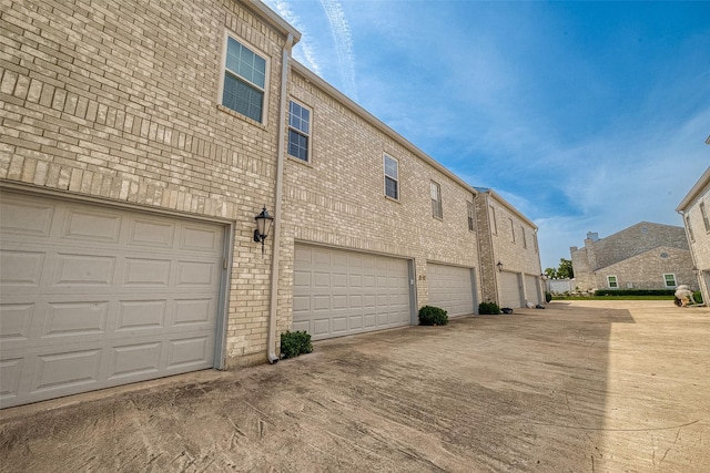 view of home's exterior featuring a garage