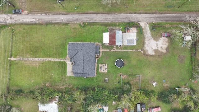 drone / aerial view featuring a rural view