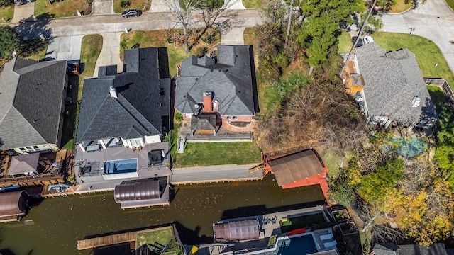 aerial view featuring a residential view