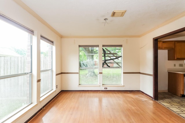 interior space featuring plenty of natural light and light wood-type flooring