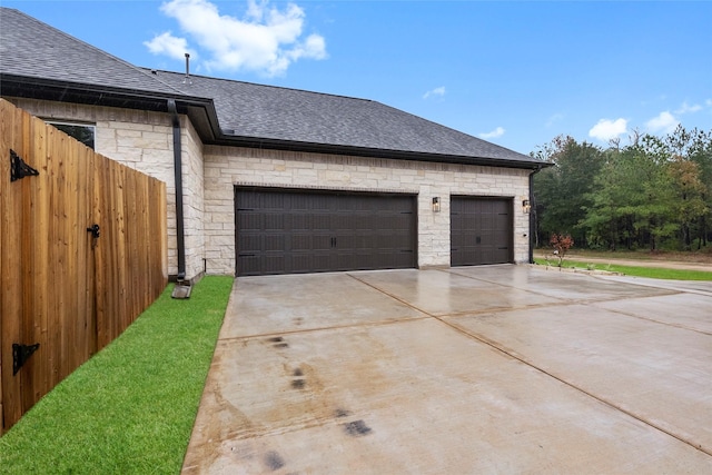 view of home's exterior featuring a garage