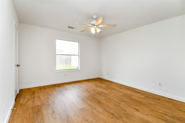 empty room featuring light hardwood / wood-style flooring