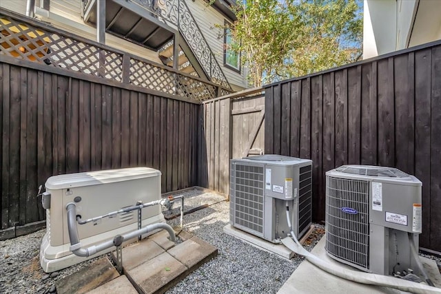 view of patio / terrace with central air condition unit