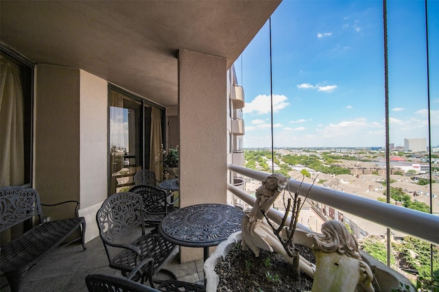 view of balcony