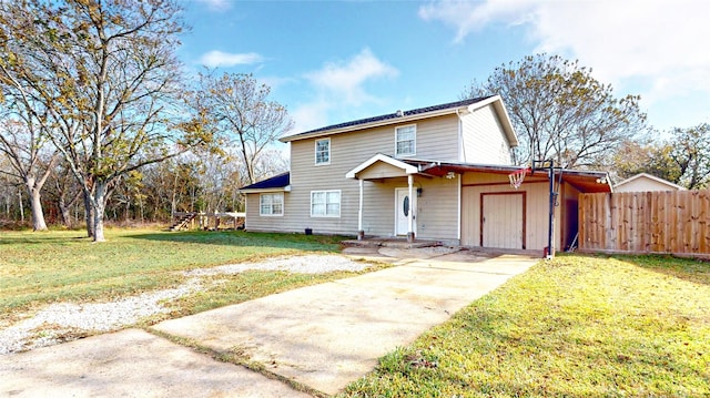 front of property with a front yard