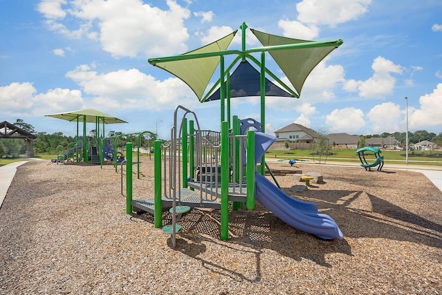 view of jungle gym