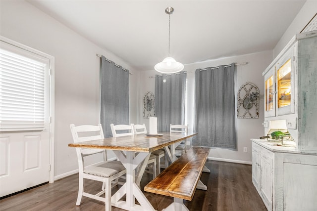 dining room featuring hardwood / wood-style flooring