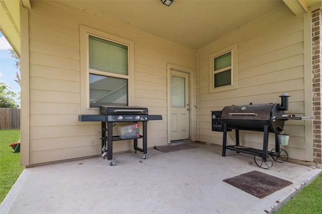 view of patio / terrace featuring area for grilling