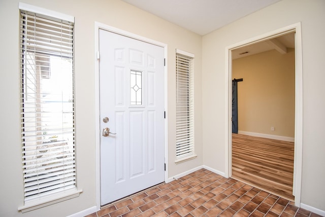 view of foyer entrance