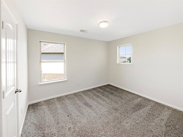 view of carpeted empty room