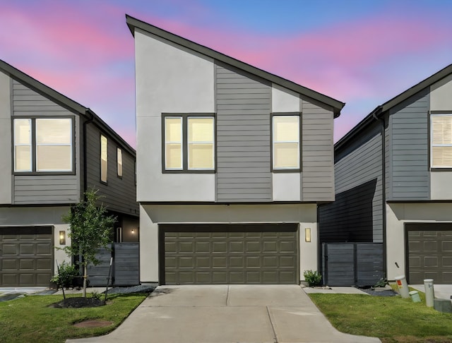 modern home with a garage