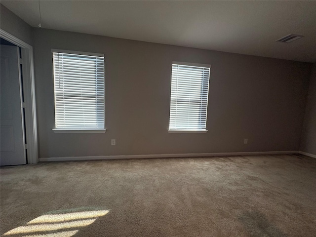 view of carpeted empty room