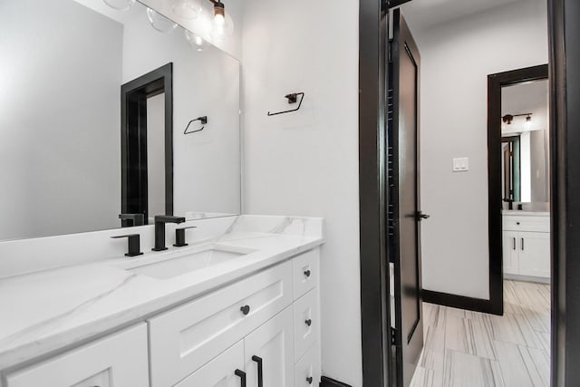 bathroom with vanity