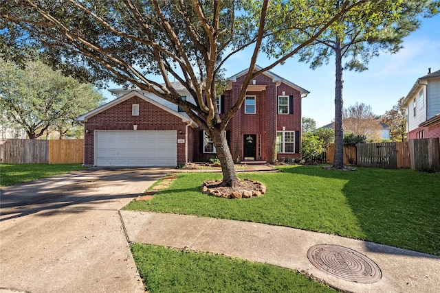 16507 Cypress Brook Ct, Cypress, TX 77429 - traditional-style house featuring brick siding, a garage, and concrete driveway