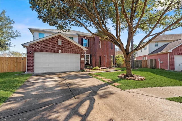 16507 Cypress Brook Ct, Cypress, TX 77429 - traditional-style home featuring brick siding, a garage, and concrete driveway