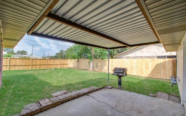 view of patio / terrace featuring area for grilling