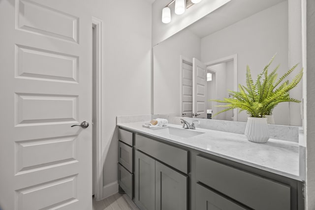 bathroom with vanity