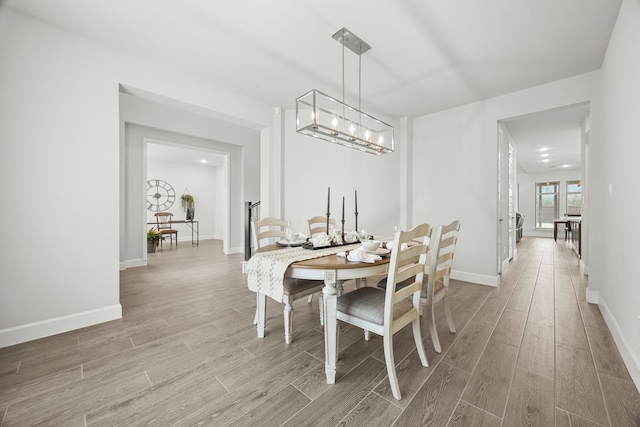 view of dining area