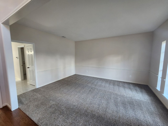 view of carpeted empty room