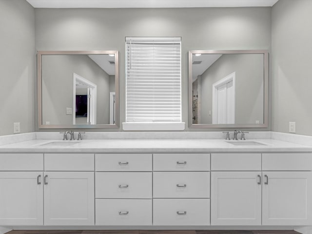 bathroom with vanity