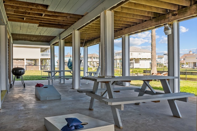 view of sunroom