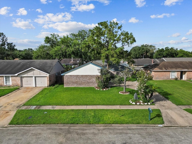 exterior space with a front yard